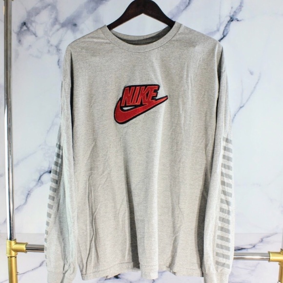 Nike Other - Nike 90s Embroidered Spell Out Long Sleeve T XL